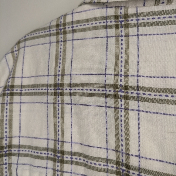 22W/24W Vintage 90s Plaid Embroidered Button-Up Shirt Boho Western Cottagecore - Picture 10 of 11